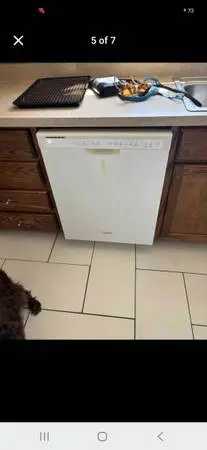 Whirlpool Dishwasher Has Been Tested Works Great In Good Condition its guarante