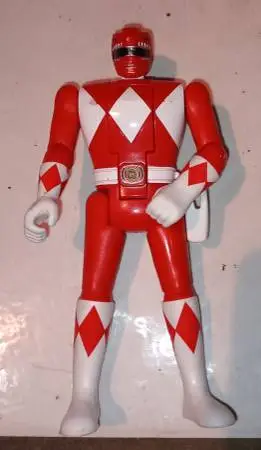 Red Power Ranger, Goldar, Alpha 5 and Retro Ninjor