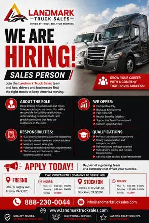 Commercial Truck Sales Representative