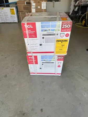 6,000 BTU (DOE) Window Air Conditioner Cools 250 sq. ft. with Remote