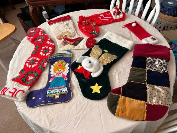 Santa Stocking / hanging Decor.