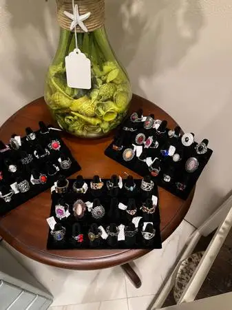 Rings bracelets earrings costume jewelry new to vintage various prices