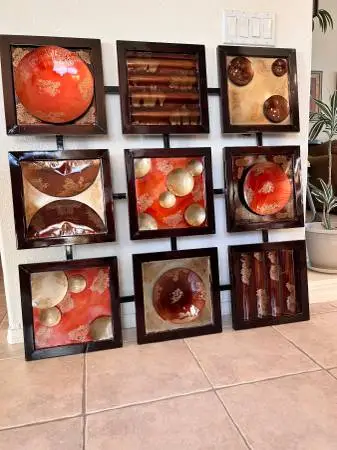 Oriental decorative new wall art set ( 40.5” x 40.5”).
