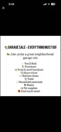 🏡🎉 Garage Sale – Everything Must Go! 🛋️🪴🛠️