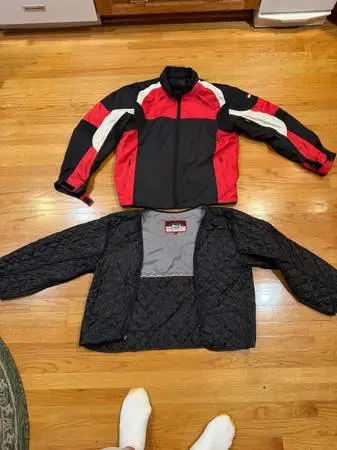BILT RED MOTORCYCLE RACING JACKET WITH LINNER (BLW 2) X-LARGE