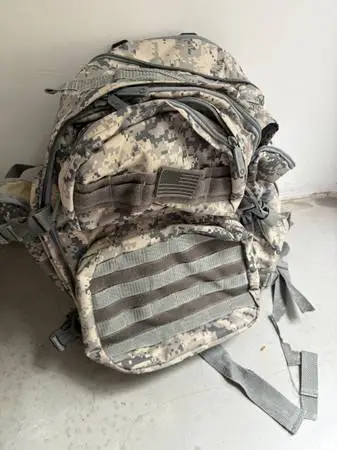 Military backpack East West camo bag
