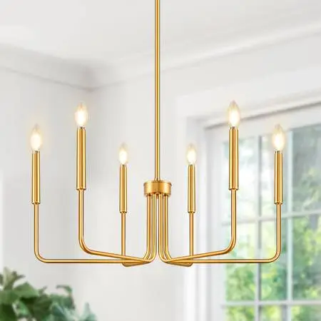 6 light farmhouse chandelier