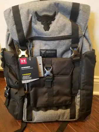 Backpack Under Armour Premium Model Project Rock Gray Black NEW