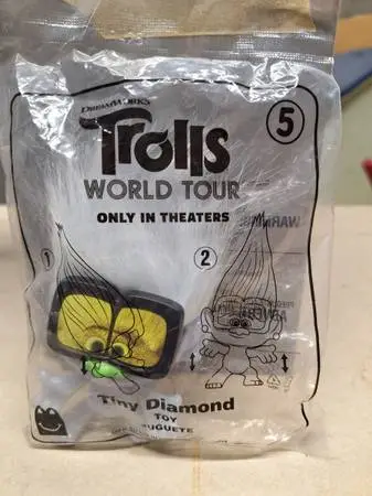 2020 McDonalds Trolls World Tour Tiny Diamond arms move up and down U