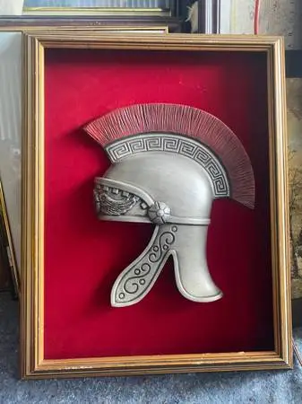 Beautiful Replica of a Roman Centurion Framed 30”x24” Velvet