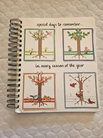 Special Days to Remember Greeting Card Organizer & Address Book 8” x 9