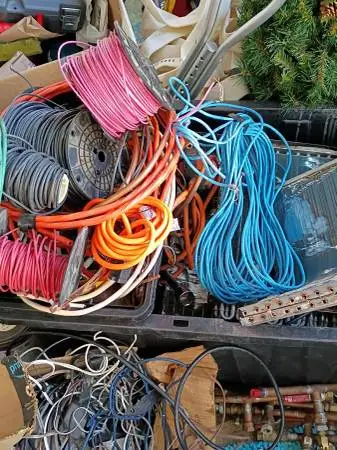 Buying extension cords and wire.