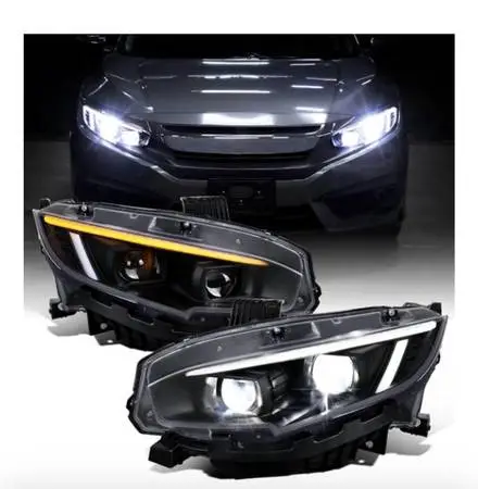 Ronnin - Fits 2016-2021 Honda Civic Full LED Upgrade For LED Type DRL Switchback