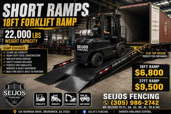 Forklift Warehouse Yard Ramps FOR SALE 22000 lbs capacity