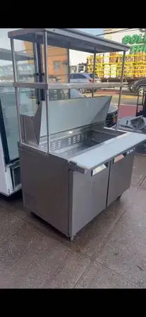 4 ft prep table refrigerator  restaurant equipment