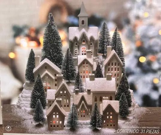 Bee & Willow 31 Piece Porcelain LED Winter Village.