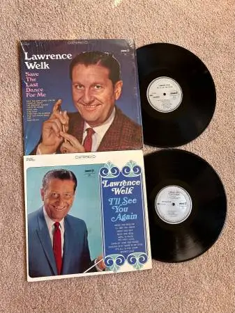 Two Lawrence Welk Vinyl Records ( LP Stereo ).