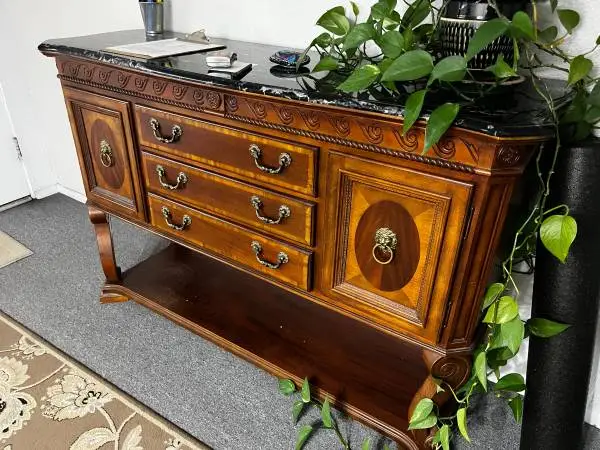 Marble Top Credenza