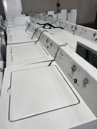 several whirlpool washers and dryers commerical