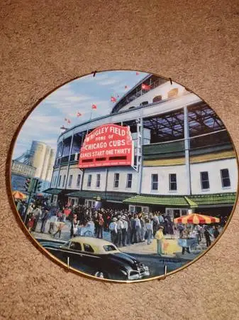1993 Wrigley Field Collectors Plate by Bradford Exchange