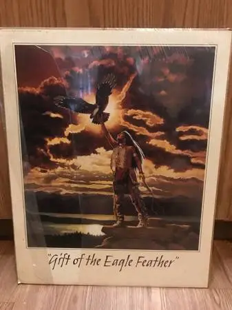 Gift of the Eagle Feather by Craig Tennant Print Bald Eagle Spiritual