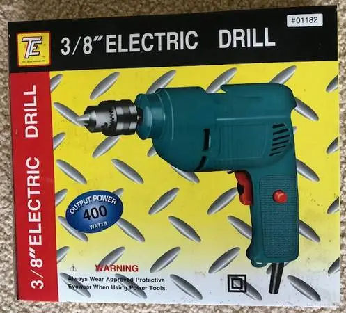 3/8  ELECTRIC  HAND  DRILL