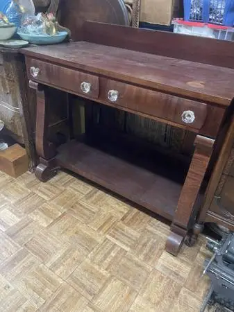 Antique empire buffet sideboard server