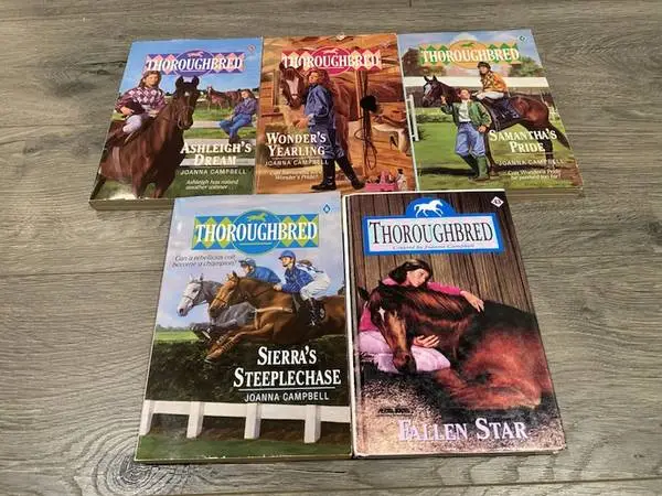 THOROUGHBRED BOOK SERIES by Joanna Campbell Books 5,6,7, 8 & 43 Horses