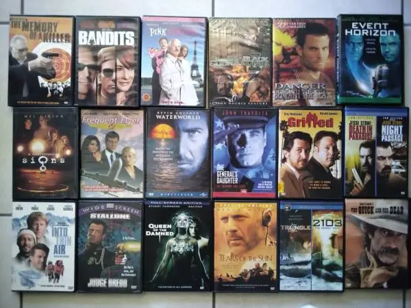 18 Movie DVDs