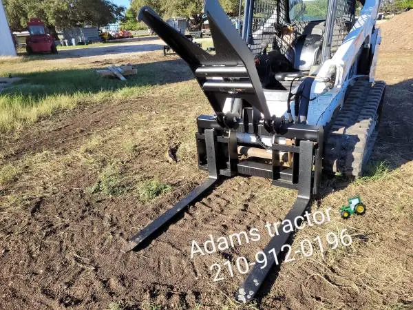 Forks with grapple attachment handle bulky items easily