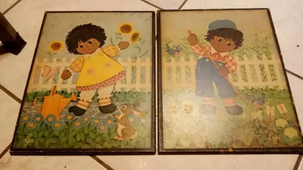 Lyn African American Raggedy Ann and Andy frames
