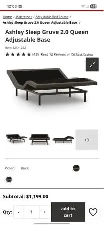 ADJUSTABLE Base QUEEN size brand new