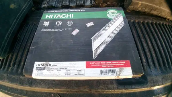 Hitachi 2 3/8 ring shank nails 4800 count
