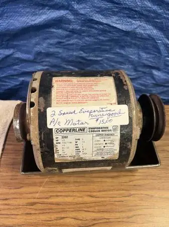 1/3 HP 2 Speed Electric Evaporitive A/C Motor