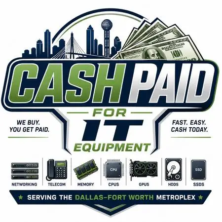 CASH PAID FOR MEMORY, CPU’S, INTEL, AMD, HARD DRIVES, NVIDIA, CISCO