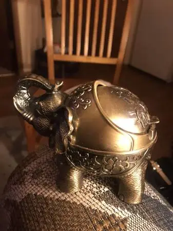 Vintage Ash Tray Elephant Ashtray
