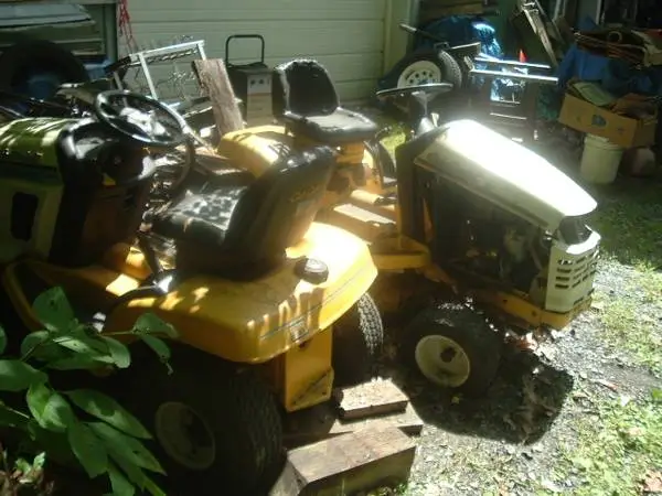 Cub Cadet lawn tractors [2]  1 with 15hp&deck 1 no engine