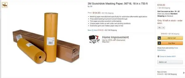 3M Masking tape #06718 18x 750