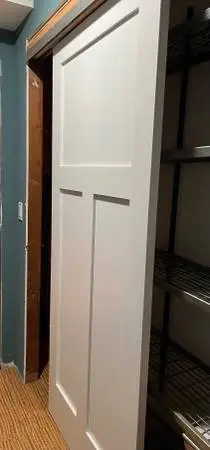 Hanging Bypass Closet Doors Can Be Used as Barn Doors
