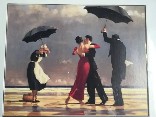 Dancing in the rain picture frame.