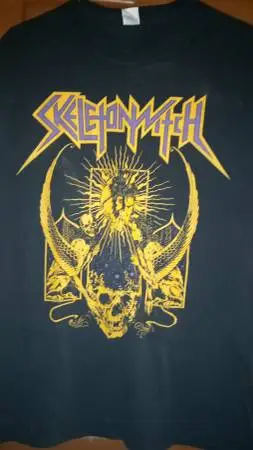 Skeleton Witch and Coroner t-shirts