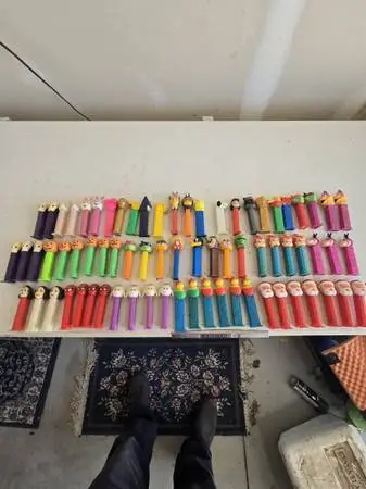 Large Collection Of Pez Dispensers-72 Dispensers