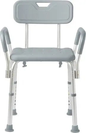 NEW *** Shower Chair with Backrest and Padded Armrests ***