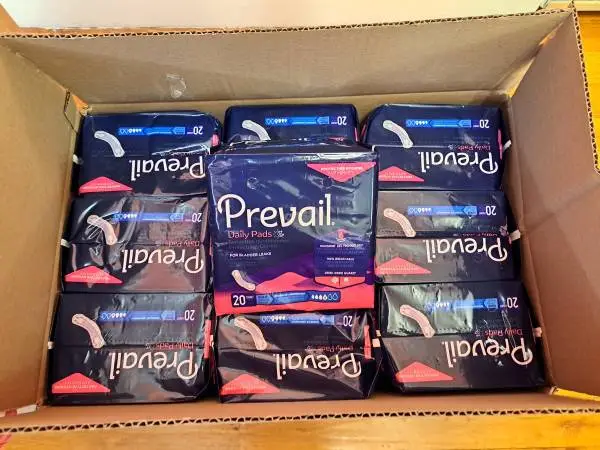 PREVAIL Menstrual Daily Pads / Liners - $2.50 per pack!