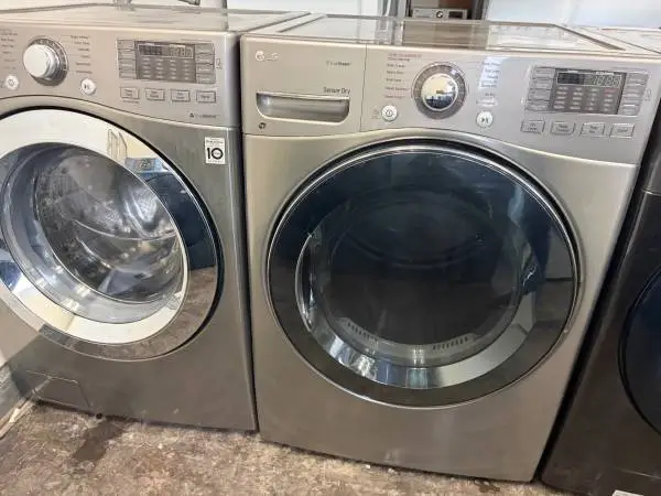 Steam Titanium LG Front Load Washer & Dryer Set *Can Stack