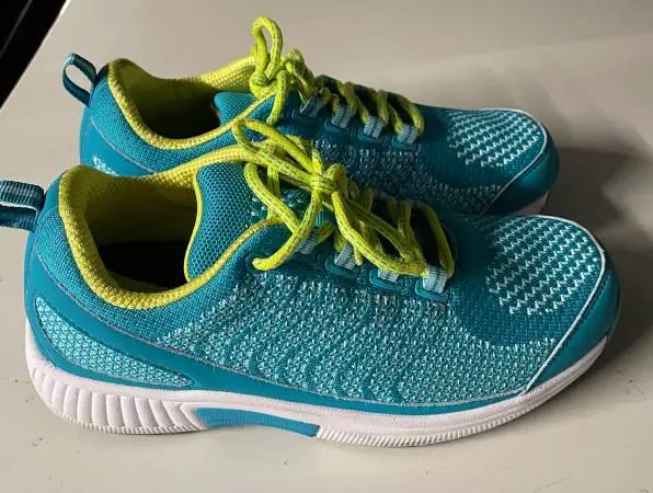 Orthofeet Biofit 986 Orthopedic Walking Shoes Sneakers Lace Up Knit Bl