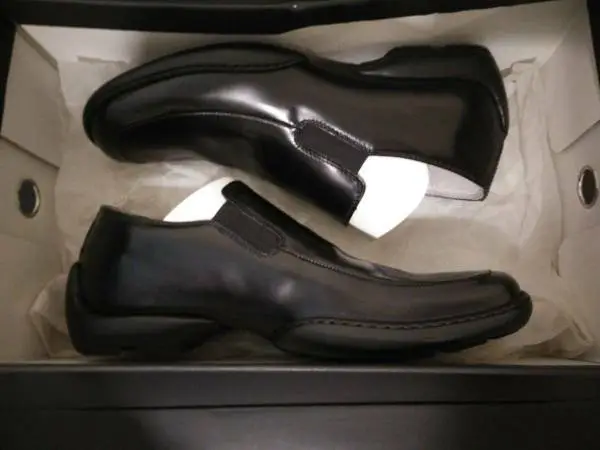 Kenneth Cole NYC Slip-on Loafers Black Leather Mens Dress Shoes