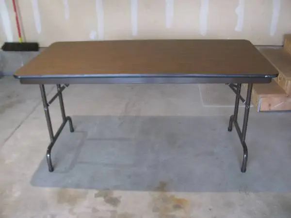 Heavy Duty, All Metal Folding Table (59 X 29)