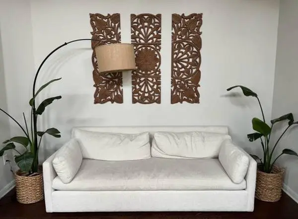 West Elm Couch 86” L x 24” H 38” D