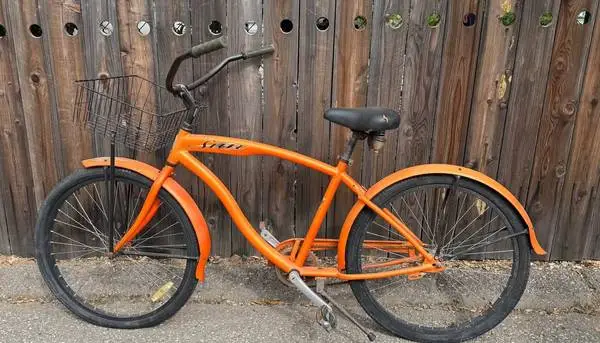 Mens Orange Beach Cruiser